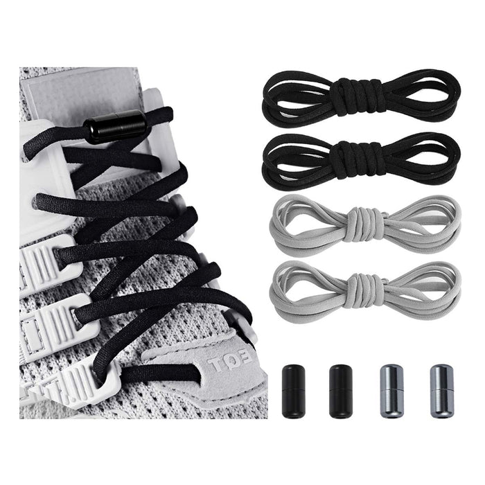 anan520 Elastic No Tie Shoe Laces For Adults,Kids,Elderly,System With Elastic Shoe Laces(2 Pairs)