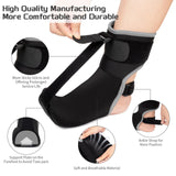 Dveken-US Plantar Fasciitis Night Splint Sock: Unisex Plantar Fasciitis Brace with Massage Ball for Foot Pain Relief by Plantar Fasciitis Achilles Tendonnitis Foot Drop Heel Spur Flat Arch - Medium