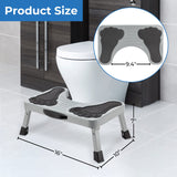 Toilet Stool, 7 Inches Metal Poop Stool for Bathroom, Collapsible Potty Stool for Adults and Kids