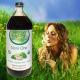 Gopals Noni One 100% Pure Organic Noni Juice - 32oz Glass Bottle (1 qt) Gluten-Free & Vegan Superfruit Liquid 30,000mg of Noni Juice Per Serving, Vitamin and Antioxidant Rich