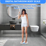 LEEPENK Talking Scales for Body Weight, Highly Accurate Digital Talking Bathroom Scale with Large LCD Screen, Auto On & Off, Talking Scales for Visually Impaired or Elderly, Includes Batteries, 551 Lb