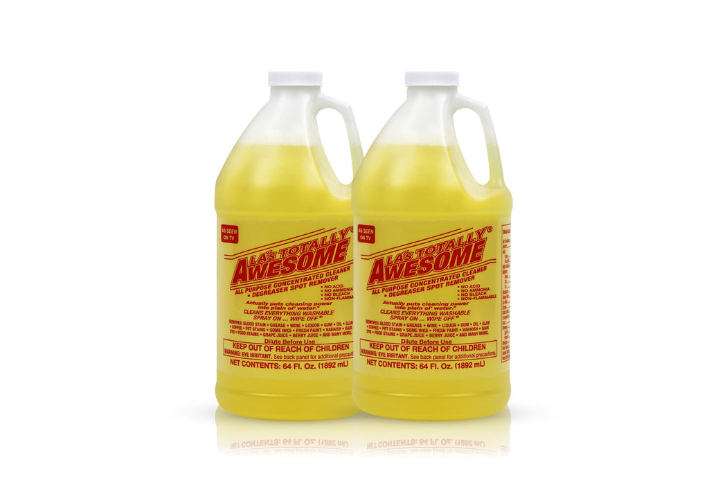 La's Totally Awesome All-Purpose Cleaner, Degreaser & Spot Remover, A ONE STOP Multipurpose Cleaner for ALL YOUR NEEDS, 64 oz Refill Bottle, Pack of 2