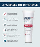 EASE-Z Diabetic Foot Cream. Clinically Proven Ingredients and ZINC Relieve Dry, Cracked, Callused Feet and Hands. Soothes Pain and Burning. Shea Butter moisturizes. Fast-Acting, Long-Lasting. 4.4 oz.