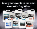 FogWorx Extreme High Density Fog Juice - Long Lasting, High Output, Odorless Water Based Machine Fluid - 1 Quart, 32 Ounces for 400 to 1500 Watt Machines