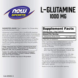 NOW Foods L-Glutamine 1,000 Milligram, 120 Capsules