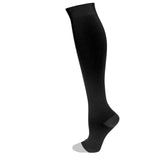 Truform Surgical Stockings, 18 mmHg Compression for Men and Women, Knee High Length, Open Toe, Black, Medium