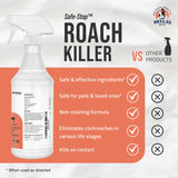 Bella's Barrier Roach Repellent - Repels Roaches for House & Cockroach Control for Indoor Home, All-Natural Roach Spray & Safe Roach Indoor Infestation - Bug Spray for Home - (16 Oz)