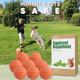 SEEKBIT 8 Pack Squirrel Rodent Repellent, Waterproof Peppermint Oil Chipmunk Repellent, Attic Closets Home Garage RV Trucks Car Engines Garden Squirrels Deterrent, Under Hood Animal Repeller (Orange)