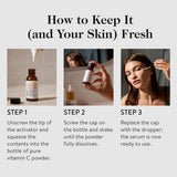 goop Beauty 20% Vitamin C + Hyaluronic Acid Serum | Improves Tone, Texture, & Hydration | L-ascorbic Acid and Hyaluronic Acid | Paraben and Silicone Free | 1 fl oz