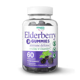 Elderberry Gummies with Vitamin C and Zinc - Immune Booster Elderberry Gummies For Adults and Kids - Vegan Natural Ingredients Defense Multivitamins with Antioxidant Support (120 Gummies)