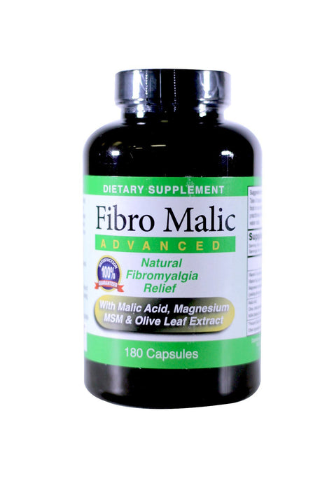 Fibromalic Malic Acid, Magnesium, MSM and Olive Leaf Extract Capsules, 180 Count