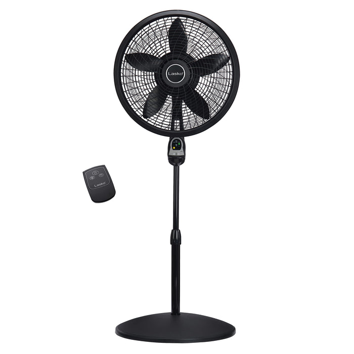 Lasko Cyclone Oscillating Pedestal Fan - Adjustable to 54" - 1843 - Black
