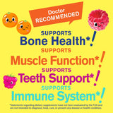 WellYeah Calcium 500mg + Vitamin D3 1000 IU (25 mcg) Gummies for Kids - Bone Health and Muscle Supprt, Immune Support Gummy, Non GMO, Gluten Free, Mix Fruit Flavors - 60 Gummies