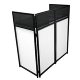 ROCKVILLE ROCKBOOTH XL DJ Event Booth Facade w/Built in 24” x 48” Table + Travel Bag + Scrims