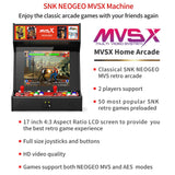 SNK NEOGEO MVSX Arcade and Base Combo, Pre-Loaded 50 SNK Official Genuine Retro Games, Support Two Players Fight Together by 2 Joysticks