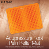 Kanjo FSA HSA Eligible Acupressure Foot Pain Relief Mat | Pressure Point Foot Massager for Plantar Fasciitis, Heel Pain & Arch Pain Relief | for Use at Standing Desk