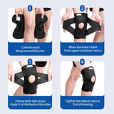 Galvaran Professional Knee Brace with Side Stabilizers, Adjustable Knee Support with Meniscus Pad& Patella Gel Pad for Meniscus Tear Knee Pain ACL MCL Injury Recovery Men & Women, Workout, Sports