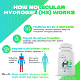 TrueShape Nutrition Essential H2 Fizzy Molecular Hydrogen Tablets for Water Nutritional Supplement (Unflavored, 30 Servings)