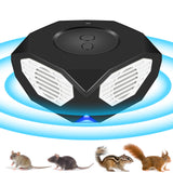 2024 Upgraded Ultrasonic Pest Repeller Rodent Repellent Ultrasonic Plug in 3-in-1 Mice Repellent Indoor Ultrasonic Mouse Repellent with Strobes Light Squirrel Repellent Indoor Attic House Garage Barn