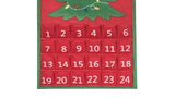 C&F Home Christmas Tree Felt Advent Countdown Calendar Red