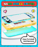 Gurgitat 2in1 for Switch Lite Case Protector Switch Lite Game Cases Cartridge Storage Starry Night Van Gogh Art Girls Boys 24 Game Card Holder Organizer+Skin Dockable Cover for Nintendo Switch Lite