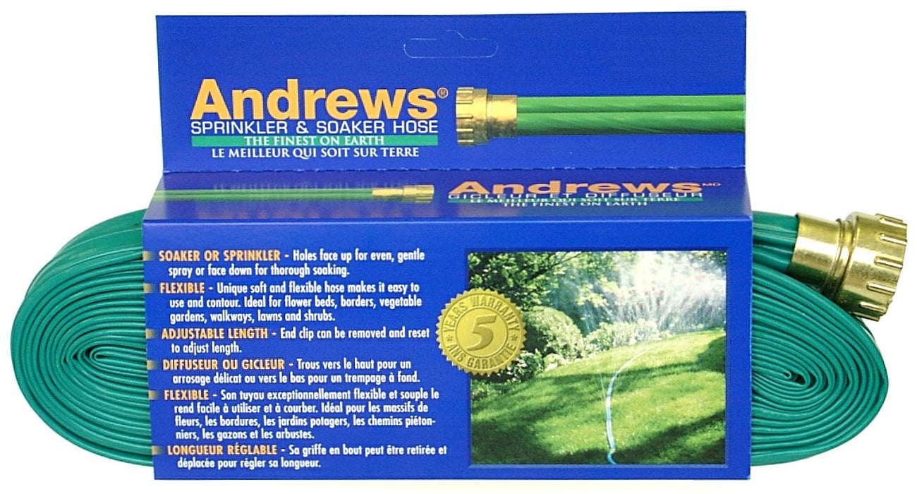 ANDREWS 100-Foot 2 Tube Sprinkler Hose 10-12349