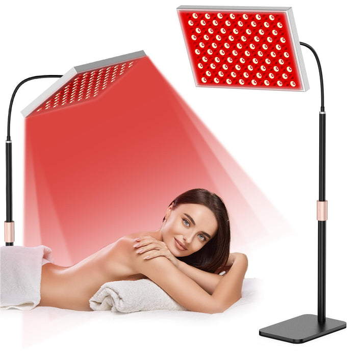 Red Light Therapy for Body, Infrared Light Therapy Panel with Stand, Red Light Therapy Lamp, 660nm Deed Red Light and 850nm Near Infrared LED Red Light Therapy Device at Home for Face and Body
