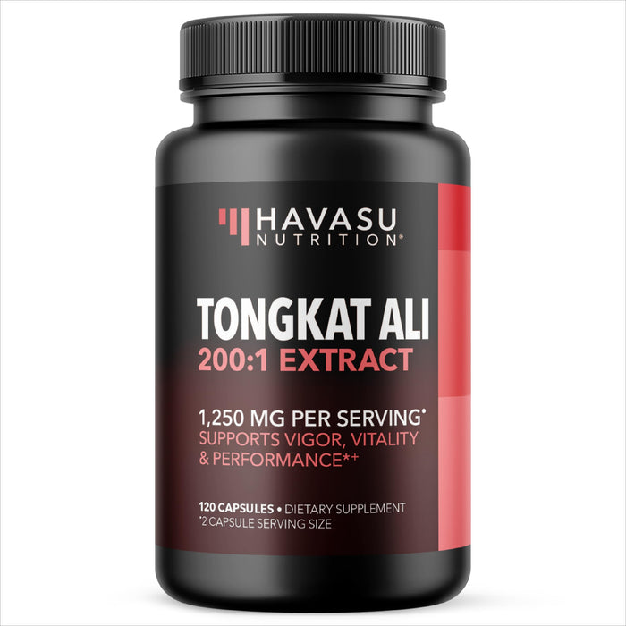 Tongkat Ali Longjack Capsules for Men - 1,250mg Per Serving - Eurycoma Longifolia Extract 200:1 - Supports Male Health, Energy, and Performance - 120 Count - Non-GMO, Vegetarian - 2 Month Supply