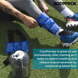 BODYPROX Shin Splint Ice Pack 2 Pack - Reusable Shin Cold and Hot Wrap for Shin Splints Pain Relief, Flexible Ice Pack for Runners