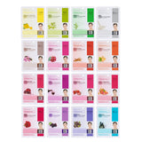 DERMAL A+B Korea Collagen Essence Moisturizing Full Face Facial Mask Sheet Provides Vitamins, 32 Full Color SET