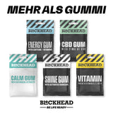 BLOCKHEAD White Mint Chewing Gum | Activated Carbon, Sodium Bicarbonate, Xylite & Calcium - Sugar-Free (Pack of 84)