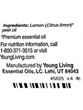 Young Living Vitality Lemon Essential Oil 5ml - 100% Pure, Zesty and Refreshing Citrus Flavor for Culinary Delights - Zest Up Your Dishes and Beverages - Brighten Your Recipes with Freshness