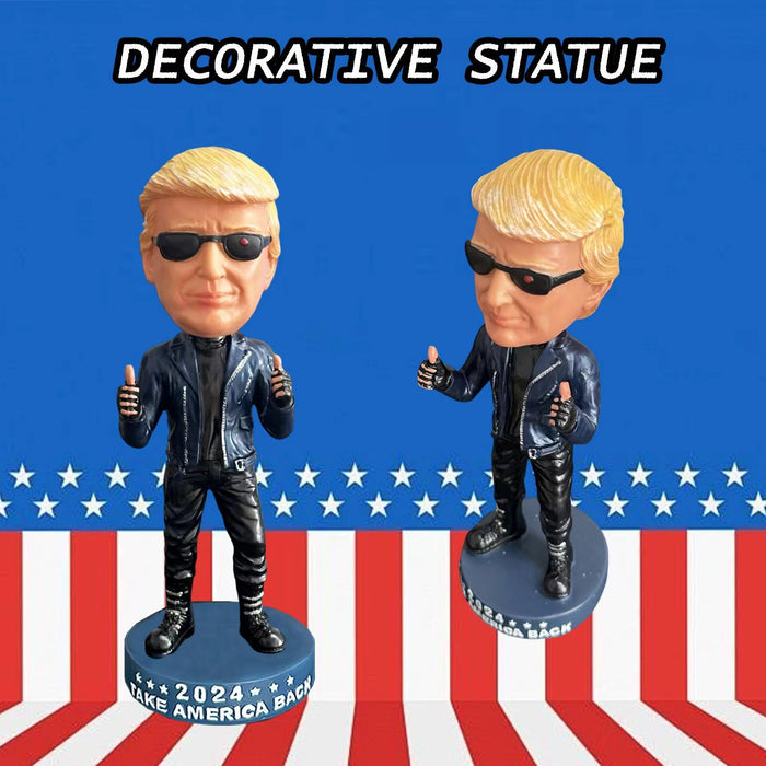 UKMPFGJ Donald Trump Collectibles Trump Merchandise Donald Trump 2024 Bobblehead Gifts for Trump Supporters and Patriotic Americans