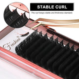 FENSHINE BEAUTY Fenshine Volume Lashes Extensions, Soft Easy Fan Volume Lashes Self Fanning Lashes, Automatic Blooming Flower Lashes for Eyelash Extension Supplies (0.07 D Curl, 8mm)