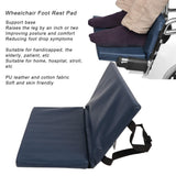 Wheelchair Footrest Extender & Leg Rest Pad, Wheelchair Pedal Footrest Elevating Pad Leg Cushion Protector with Quick Release Strap, Improve Posture and Keep Legs Comfy & Supported