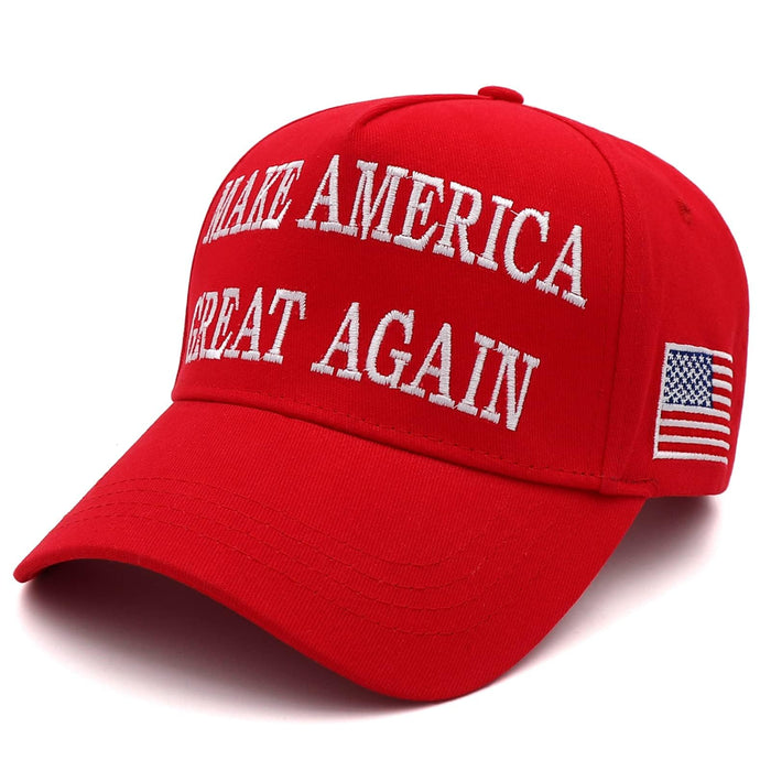 Trump Hat 2024 MAGA Hat 45-47 Embroidered Make America Great Again Donald Trump Slogan with USA Flag Cap Trump Merchandise Gift for Woman Men