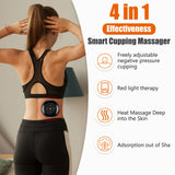 CCDobbs Smart Cupping Therapy Massager Set,4 in 1 Electric Cupping Massager Device,Smart Cupper Relieves Muscle Soreness,Improves Blood Circulation and Speeds Up Recovery After Exercise