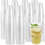 Frcctre 400 Pack 10 oz Clear Disposable Plastic Cups, Clear Plastic Cold Party Drinking Cups Tumblers for Party, Picnic, BBQ, Travel, and Events