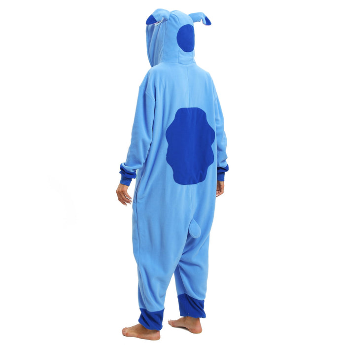 Wishliker Adult Onesie Animal Pajamas Halloween Cosplay Costumes Party Wear Blue XL