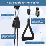 Upgraded Neck Stretcher Cervical Neck Traction Device,Double Ratchet Neck Tension Relief Portable Over The Door Device,for Physical Therapy,Neck Pain Relief, Vertebrae Disk Herniation,Black