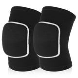 COMNICO Arm Brace Pads Elbow Protector Strap Pair, Breathable Anti-Collision Sponge Tendonitis Fitness Volleyball Basketball Tennis Golfers Knee Support Band for Kids Men Women Elderly(Black with white edges)