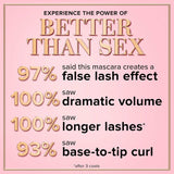 Too Faced Better Than Sex Volumizing Mascara | Volume, Length + Peptides, Travel Size, 0.17 fl. oz., Black