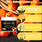 100% Natural Batana Oil for Hair Growth and Nourishment, Natural Batana Oil to Prevent Hair Loss, Eliminates Split Ends for Men & Women,Batana Hair Cream for Men & Women