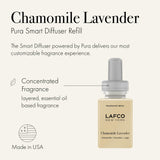 LAFCO New York Pura Smart Device Refill, Chamomile Lavender - Vial Delivers Up to 2 Weeks of Fragrance Life - Made in The USA