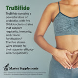 TruBifido Master Supplements 30 Capsules - Powerful Probiotic for Colon Health & Energy - Immune Booster, Supports Regularity - Gluten Free - 30 Servings