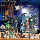 Halloween Advent Calendar, Halloween Horror Movie Figures Advent Calendar Toy Blind Box 2024, Halloween Horror Atmosphere Ghost Countdown Calendar with 24Pcs Halloween Dolls Collectible Gift (A)