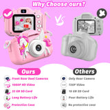 Kids Camera Toy, masterbee Children Camera Toys for Kids Age 3-12, Christmas/Birthday Gifts for Girls, 1080P HD Video Kids Digital Camera, Gift for 3 4 5 6 7 8 9 10 11 12 Year Old Girl