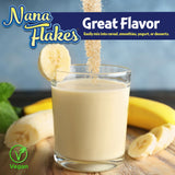 NUTRITIONAL DESIGNS ND LABS, INC SINCE 1986 Nana Flakes Anti-Diarrheal Banana Powder, Remedy for IBS Relief & Heart Burn, 100% Pure Banana Flakes - Great Source of Protein & Fiber (One Pound Bag)