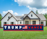 Support Trump JD Vance 2024 Political Campaign Large Banner Sign Flag with Brass Grommets,Pro Trump Vance Make America Great Again Outdoor Sign House Banner Yard Lawn Decoration 98X18''