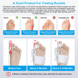 Grzcp Bunion Corrector for Women & Men, Adjustable Bunions Correction for Bunion Relief with Big Toe Separators, Bunion Splint with Silicone Pad Suitable for Left/Right Feet